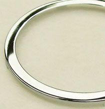 80mm BEZEL  Flat Chrome ( Aston DB2/4 Mk3 & DB4) MJC035F