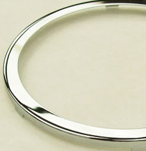 4in 100mm Flat Chrome bezel ( Aston & Lotus ) MJC04F