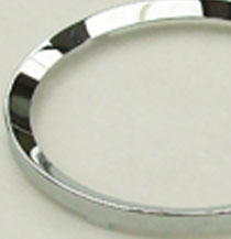 4in 100mm half Vee chrome bezel, MJC04S