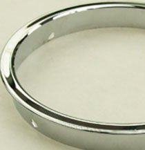 5 inch, 120mm  two piece chrome bezel, (brass steel) MJC05SB